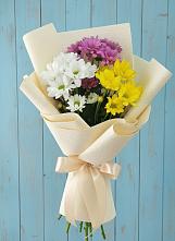 Букет цветов из:  Хризантемы в Ленино Республика Крым