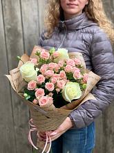 Букет цветов из:  Розы #REPLACE_PRED# Ленино Республика Крым