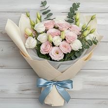 Букет цветов из:  Лизиантусы в Ленино Республика Крым