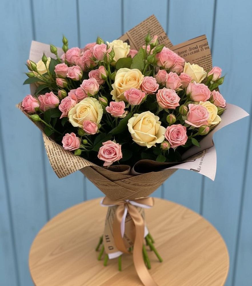 Букет цветов из: Розы в Ленино Республика Крым