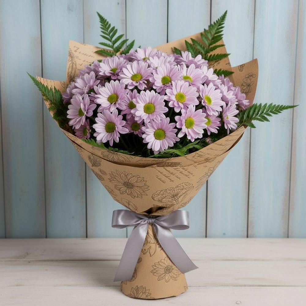 Букет цветов из: Хризантемы в Ленино Республика Крым