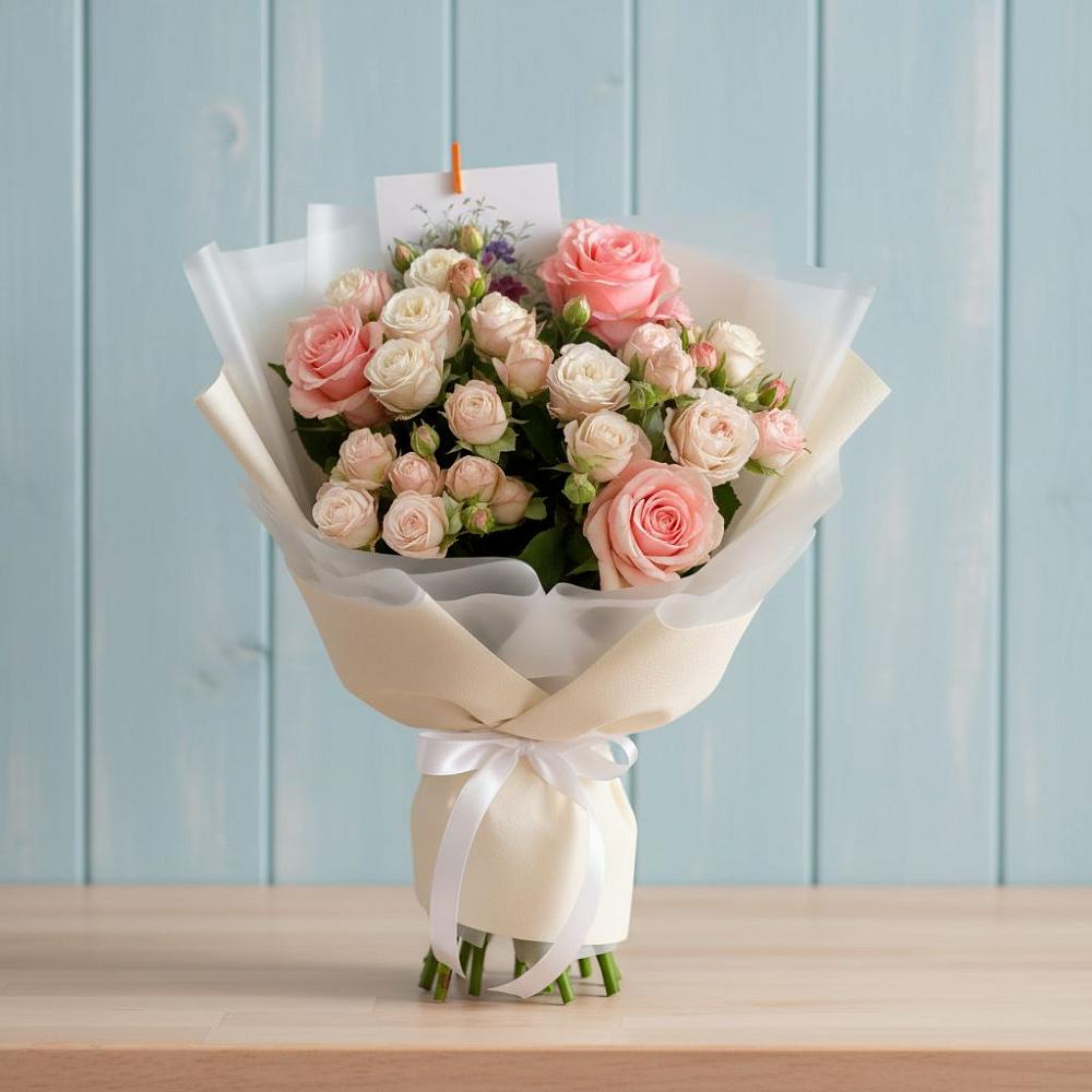 Букет цветов из: Розы в Ленино Республика Крым