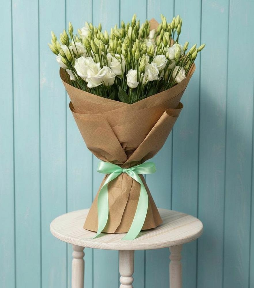 Букет цветов из: Лизиантусы в Ленино Республика Крым