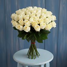 Букет 51 Белая роза Эдлесс Лав #REPLACE_PRED# Ленино Республика Крым
