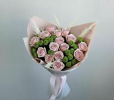 Букет цветов из:  Розы и Хризантемы в Ленино Республика Крым