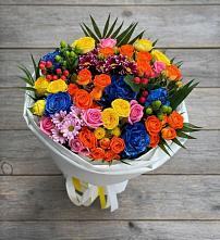 Букет цветов из:  Розы и Хризантемы #REPLACE_PRED# Ленино Республика Крым