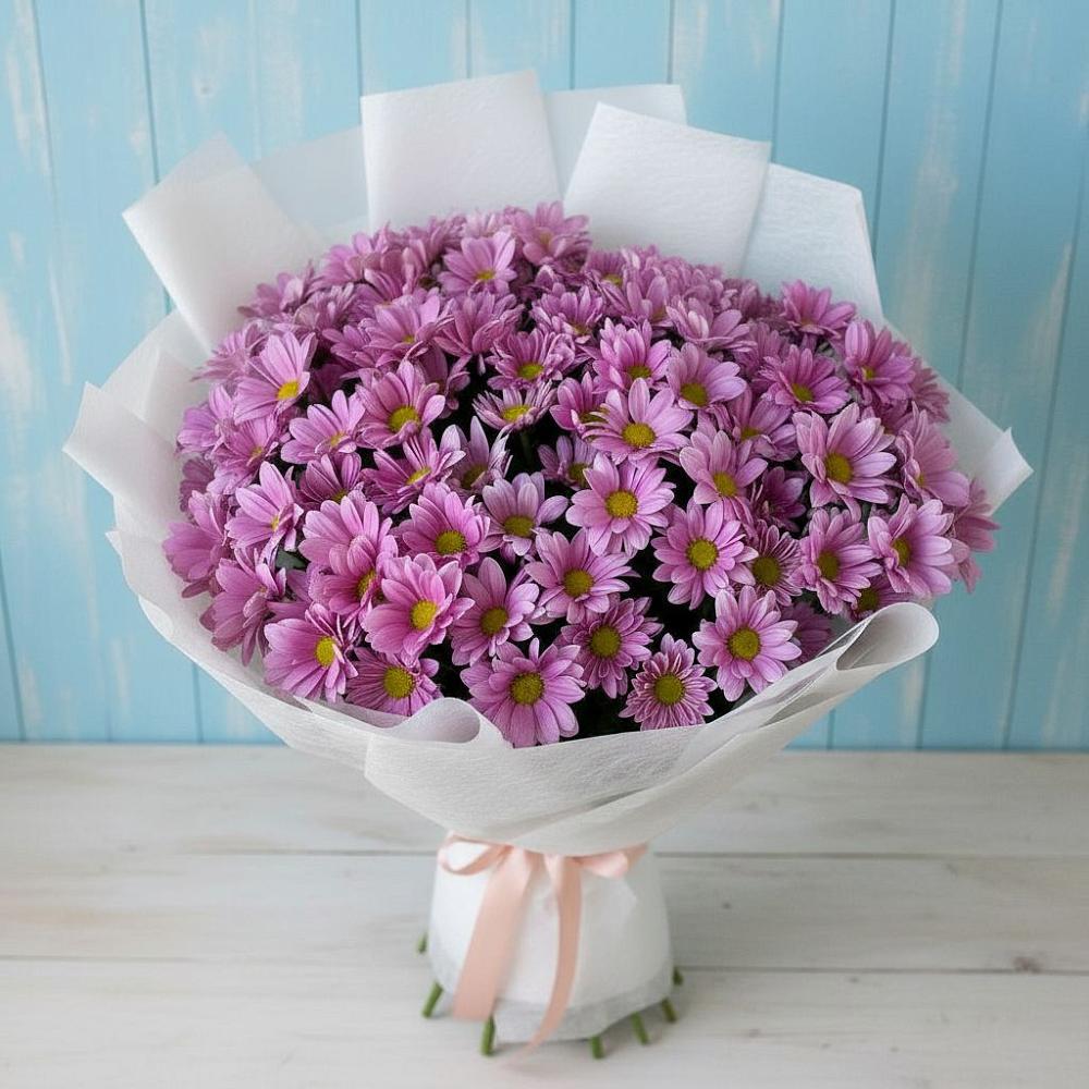 Букет цветов из: Хризантемы в Ленино Республика Крым