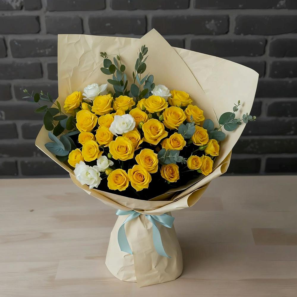 Букет цветов из: Розы в Ленино Республика Крым