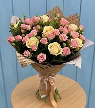 Букет цветов из:  Розы в Ленино Республика Крым