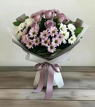 Букет цветов из:  Хризантемы и Розы #REPLACE_PRED# Ленино Республика Крым