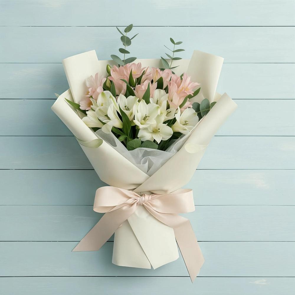 Букет цветов из: Альстромерии в Ленино Республика Крым