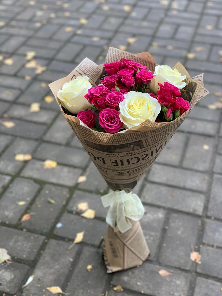 Букет цветов из: Розы в Ленино Республика Крым