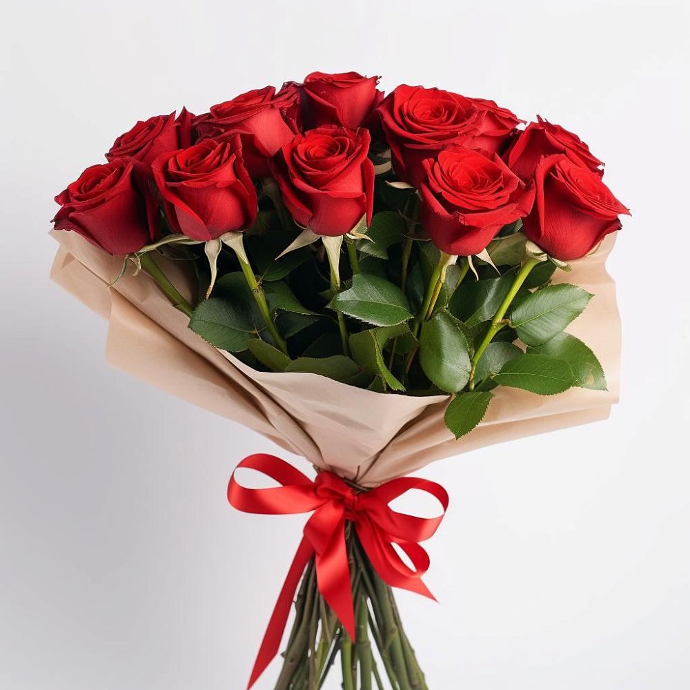 Букет 11 Красных роз Эдлесс Лав в Ленино Республика Крым